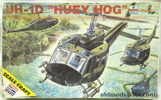ESCI 1/72 Bell UH-1D Huey Hog, 9009 plastic model kit